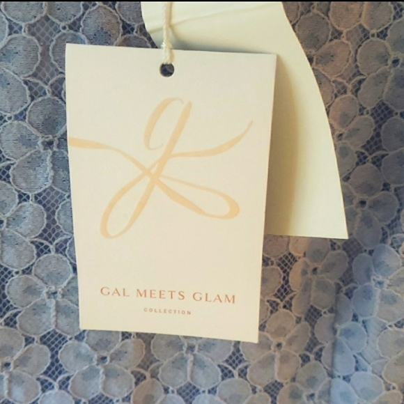 Gal Meets Glam Daisy Lace Tiered Fit & Flare Dress NWT Short sleeve - Picture 4 of 5